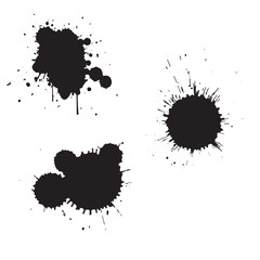 black ink splat