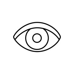 Vision check icon for ophthalmology visuals eye care diagnostics and health apps
