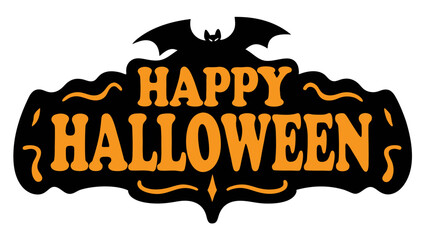 Happy Halloween typography
