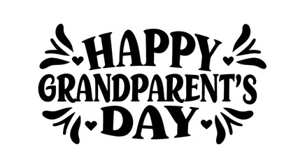 Happy Grandparent's Day calligraphy lettering