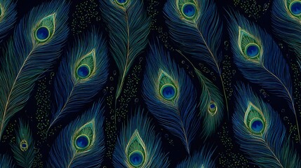 Peacock Feather Background