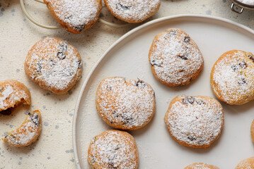 Vegan, lactose-free, egg-free, lean cookies.selective focus.