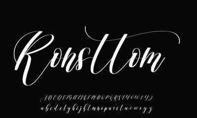 font Calligraphy Logotype Script Brush Font Type Font lettering handwritten 