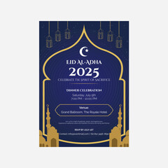 Eid Al-Adha Celebration Flyer Template