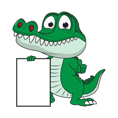 cute crocodile animal cartoon illustration