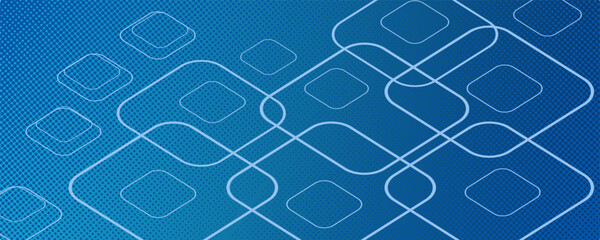 Geometric background. Composition of dynamic blue shapes with white lines. Modern futuristic graphic abstract background. Vector abstract background texture design, bright poster, banner