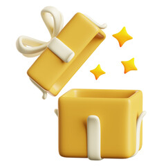 gift box open 3d illustration
