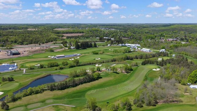 RBC Canadian Open At TPC Toronto At Osprey Valley Golf Course In Alton, Ontario. Drone Flyover