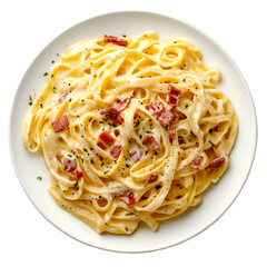 Creamy Fettuccine Alfredo with Crispy Bacon