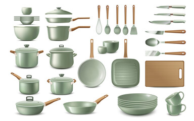 Realistic Cooking Kitchen Utensils Original Set