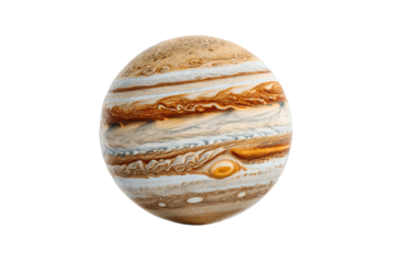 PNG Artistic representation of jupiter shaped like an egg with detailed storm patterns