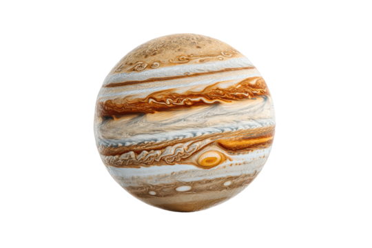 PNG Artistic representation of jupiter shaped like an egg with detailed storm patterns