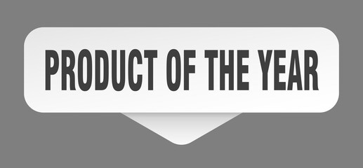 product of the year sticker. product of the year sign isolated on gray background