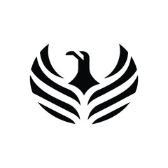 Mid-century Modern Eagle Icons Flying eagle symbol
Abstract eagle or hawk head isolated on white background. Template for design mascot, label, badge, emblem or other branding. Vector illustration.