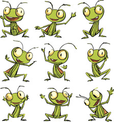 cartoon lemur,animal character set with various fun emotions and poses