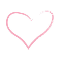 Pink Heart Outline
