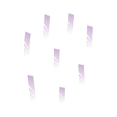 Purple Striped Scribble Design