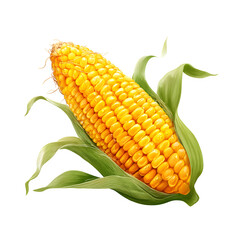 Obraz premium Genetically modified corn cob icon, isolated on Transparent background.