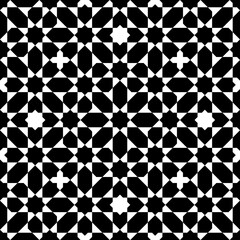 Seamless arabic ornament based on traditional arabic art. Geometric mosaic.