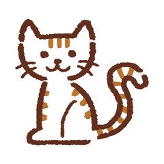手書き風の猫のベクターイラスト