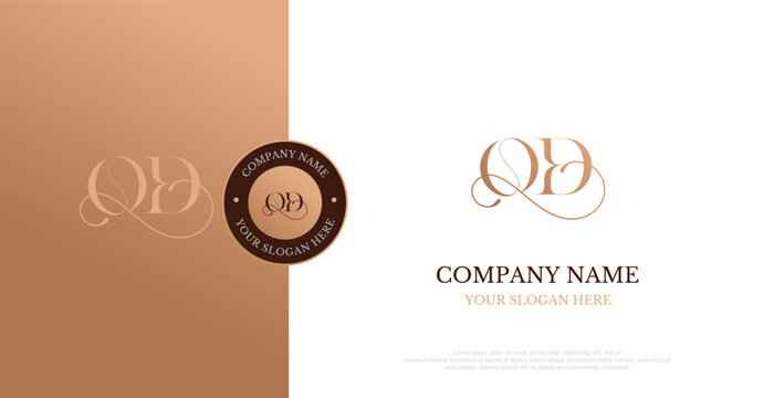 Initial OD Logo Design Vector 