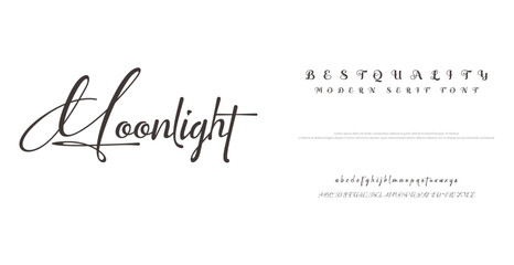 Moonlight minimal logo alphabet font. Abstract scifi science futuristic typography sport, technology, fashion, digital, future creative logos fonts. vector illustration