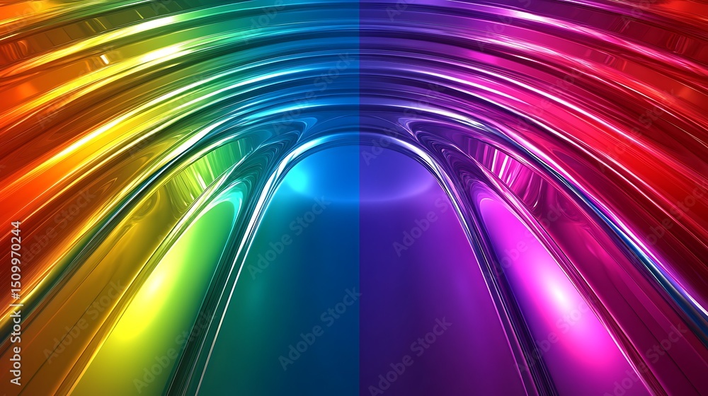 Poster vibrant rainbow spectrum abstract background for desktop wallpaper and graphic design projects use i