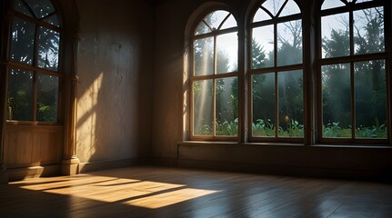 Light through window of fantasy fairy tale fantasy room. generative.ai