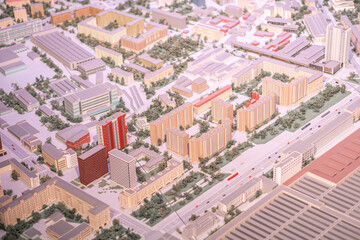 Miniature model showcases detailed architecture and layout of Moscows urban landscape