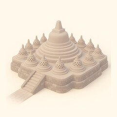 Ancient Buddhist Temple Architectural Marvel of Borobudur