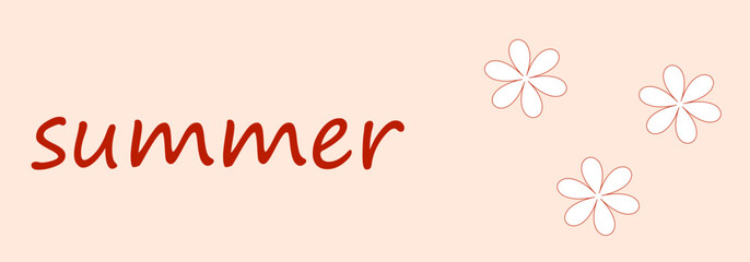 summer text on pink background,
