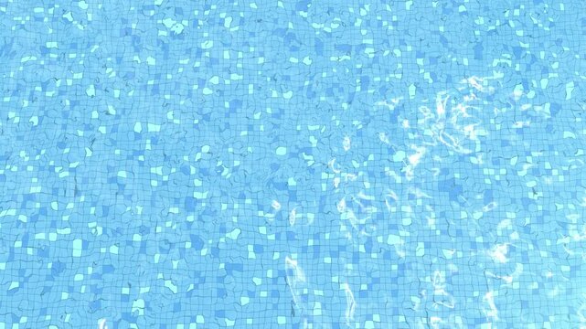 Shimmering blue pool water surface texture 3d