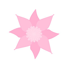 pink lotus flower element