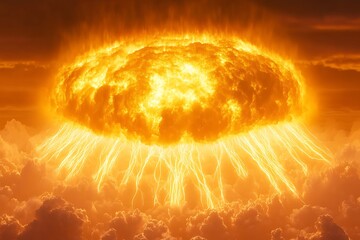 Nuclear explosion in the sky
