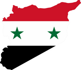 Naklejka premium Syria country map location