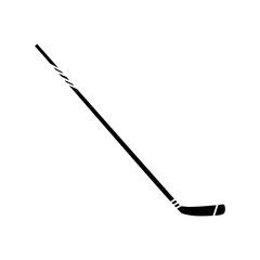 Hockey stick icon vector. Ice hockey stick illustration sign. Ice hockey symbol or logo.