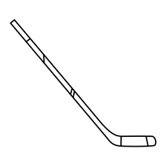 Hockey stick icon vector. Ice hockey stick illustration sign. Ice hockey symbol or logo.
