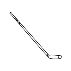 Hockey stick icon vector. Ice hockey stick illustration sign. Ice hockey symbol or logo.