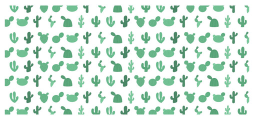 cute cactus pattern background