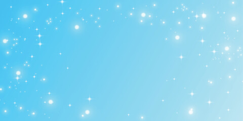 Fototapeta premium 「夏の爽やか背景」青と光の玉ボケ・キラキラ感のベクター素材