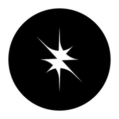 Sparkle vector icon. Shine symbol illustration. star sign or logo.