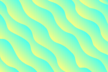 Abstract yellow, blue wave pattern, ocean water texture gradient background. Cute aesthetic light blue wallpaper with geometric curvy lines. Perfect for elegant presentation, web banner, poster