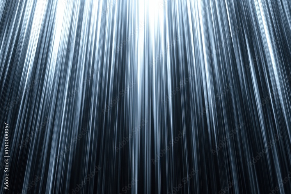 Fototapete Abstract depiction of dynamic grey vertical lines creating a sense of motion and depth in a computer-generated artwork, Grey vertical lines Computer generated abstract motion background