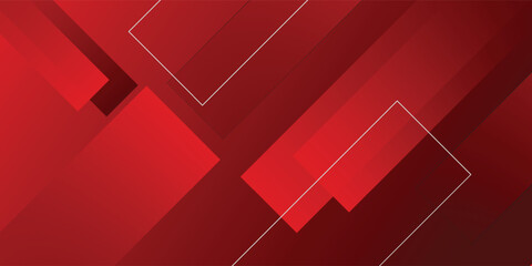 Abstract red geometric shapes background. Modern Background Vector illustration