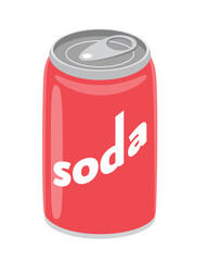 Illustration of a Red Soda Can