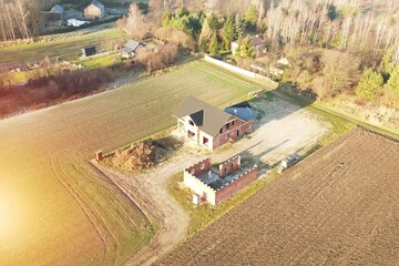 Construction work begins on rural family home