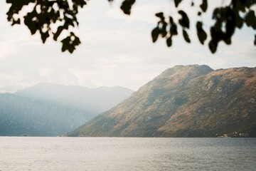 Montenegro Kotor Bay with medieval architecture