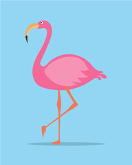 pink flamingo vector illustration