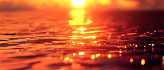 Sunset reflection over water serene beach nature photography tranquil environment close-up view beauty of nature