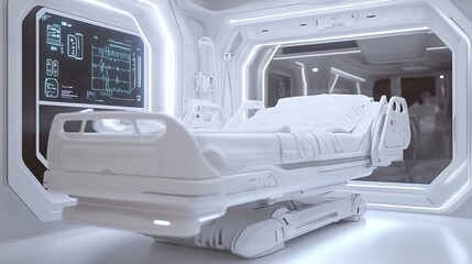 smart hospital bed with integrated monitoring systems